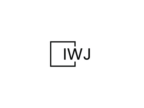 IWJ letter initial logo design vector illustration