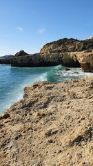 Fototapeta na wymiar Coastline Algarve, Portugal, Albufeira Küste
