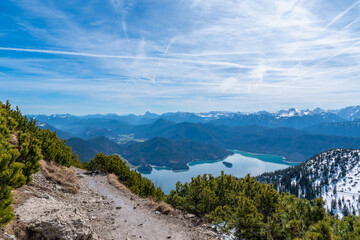 Obraz premium scenery at the Herzogstand (Bavaria, Germany)