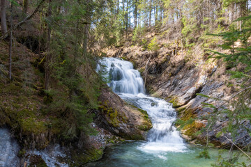 waterfall in the mountains (Bavaria, Germany)