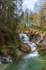 Naklejka na ściany i meble waterfall in the mountains (Bavaria, Germany)