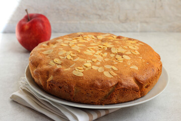 Apple and almond cake