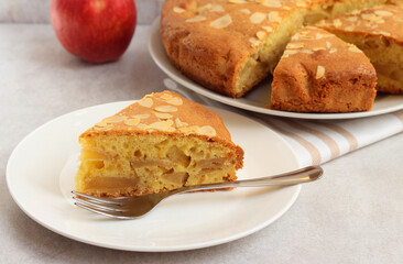 Apple and almond cake
