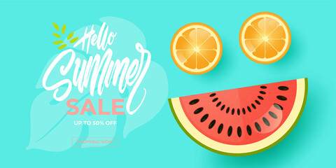 summer sale template banner