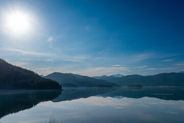 Walchensee in the morning (Lake Walchen, Bavaria, Germany)