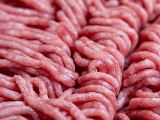 macro close-up raw minced meat texture photo