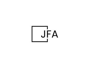 JFA letter initial logo design vector illustration	