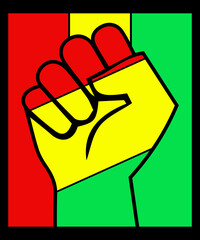 Awesome Juneteenth Black History Independence 1865 Day Fisting Hand Fist T-Shirt