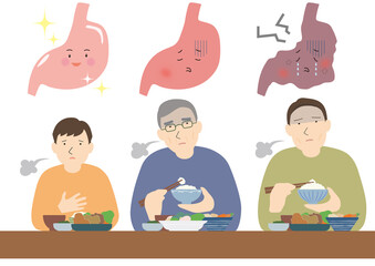胃の調子が悪いメンズと胃セット