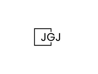 JGJ letter initial logo design vector illustration	