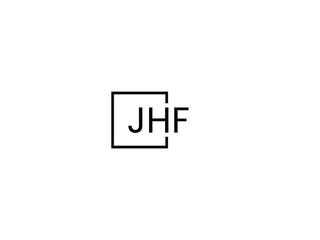 Obraz premium JHF letter initial logo design vector illustration 
