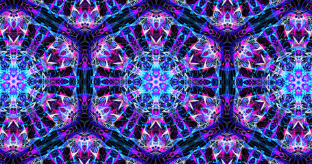 Abstract, futuristic and colorful pattern