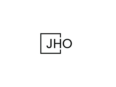 JHO letter initial logo design vector illustration	