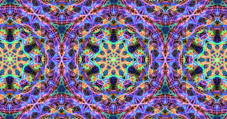 Abstract, futuristic and colorful pattern