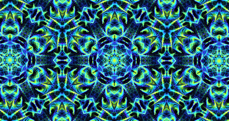 Abstract, futuristic and colorful pattern