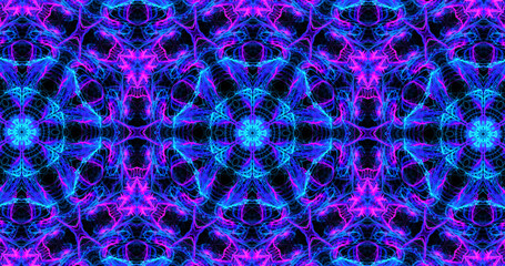 Abstract, futuristic and colorful pattern