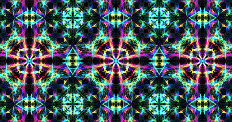 Abstract, futuristic and colorful pattern