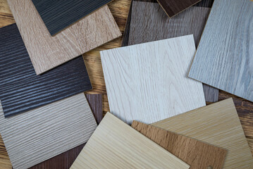 wooden premium sampler for design of modern apartments