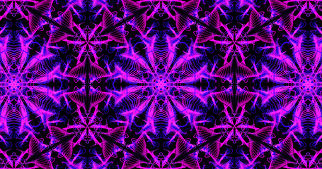 Abstract, futuristic and colorful pattern