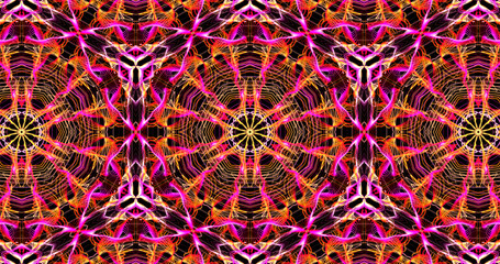 Abstract, futuristic and colorful pattern