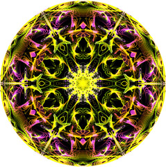 Abstract, futuristic and colorful pattern