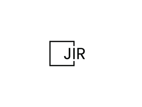 JIR letter initial logo design vector illustration	