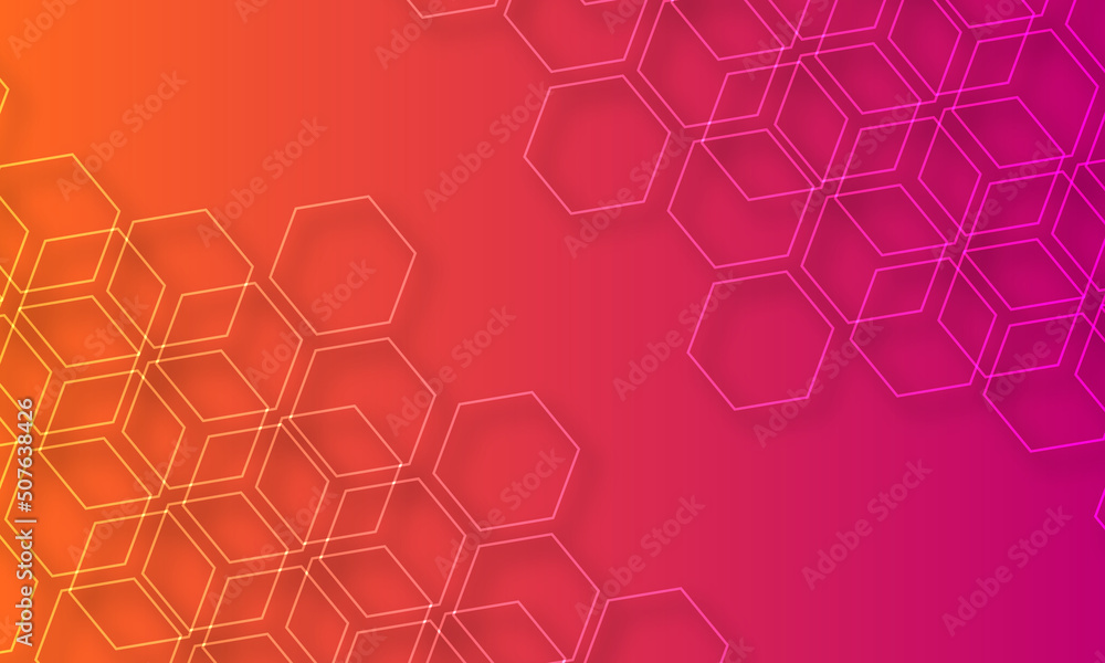 Poster background with hexagons . hexagon pattern .