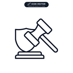 legal expenses icon symbol template for graphic and web design collection logo vector illustration