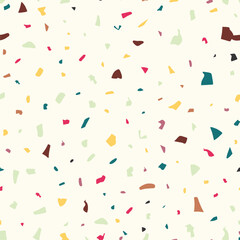 Terrazzo flooring seamless pattern vector image

