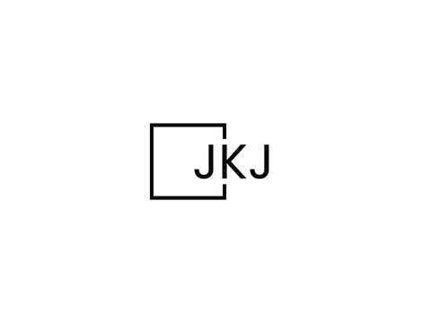 JKJ letter initial logo design vector illustration