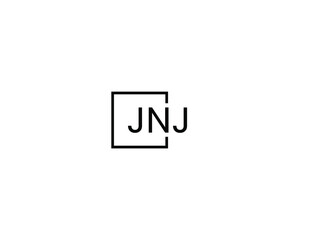 JNJ letter initial logo design vector illustration