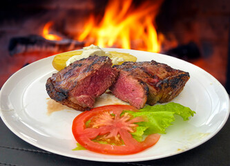 Bone in beef ribeye steak,