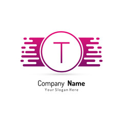 Initial Letter T Logo Template Design. Creative Letter T Logo Design Vector Illustration.