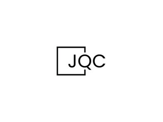JQC letter initial logo design vector illustration