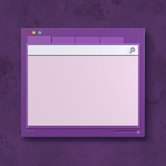 The window of work with search bar - Tab Mac OS Windows Linux