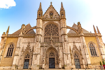 Fototapeta na wymiar Dunkerque, France - old town gothic church