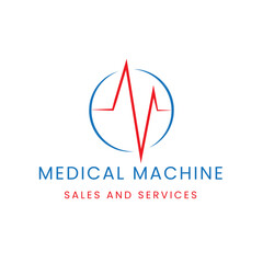 Medical machine sales and service logo