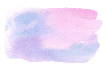 Watercolor pink and lilac background. Hand-painting