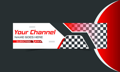 Youtube banner and cover template	
