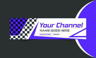 Youtube banner and cover template	
