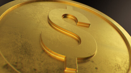 Coin Dolar Sign - Super HighQuality Coin - Gold coin