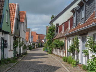 Fototapeta na wymiar Das Fischerdorf Holm in Schleswig-Holstein