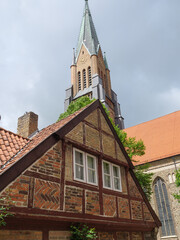 Obraz premium Schleswig mit dem Fischerdorf Holm