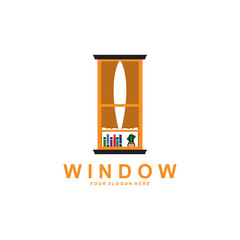 Home Window Logo, Home Interior icon design