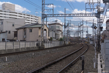 Fototapeta na wymiar Keihan Electric Railway Sumizome Station, Fushimi-ku, Kyoto City