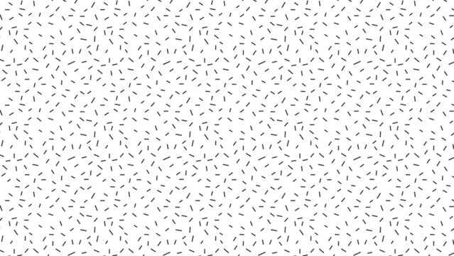 ランダムに散らばる短い線の幾何学模様の背景 - シンプルでおしゃれな白と黒の背景素材
