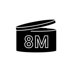 Period after opening line icon. Use before after period.