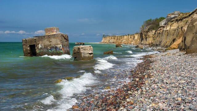 Bunker Ruine im Meer Wustrow Darss