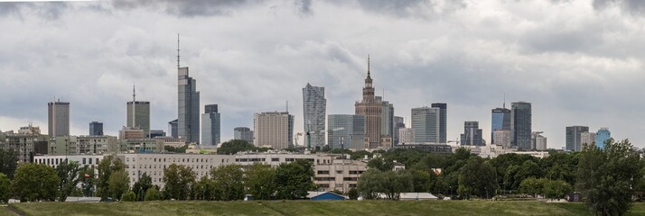 panorama centrum Warszawy © Piotr Zwonik