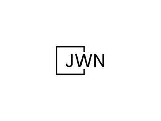 Obraz premium JWN letter initial logo design vector illustration